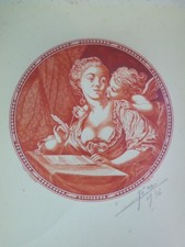 Jolie gravure après - gravure, d'après