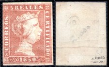 Espagne 3 1850 Isabel II Neuf