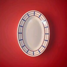 Ancien Plat Fandango Digoin Sarreguemines Vaisselle Basque , Plat Ovale 