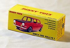 DINKY TOYS 520 SIMCA 1000 RALLYE 1 BOITE CRÉATION REPRO VIDE