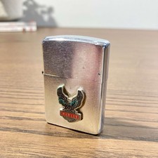 Zippo Harley-Davidson Vintage avec Étui en Cuir aigle aux ailes déployées 1970