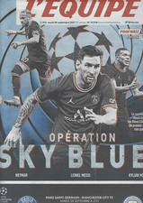 L'EQUIPE-28 SEPT.2021-:PSG SKY BLUES:Neymar,Messi,MBappé/ALAPHILIPPE:interview