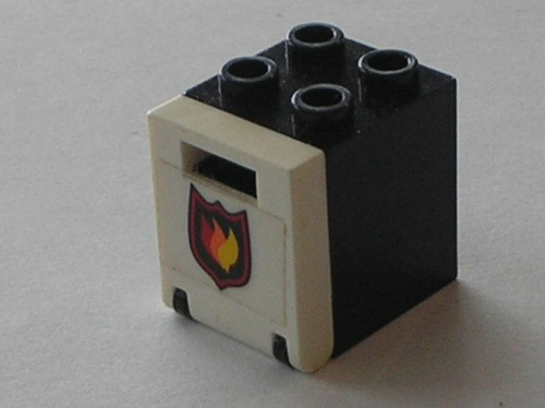 Lego black container box - black,