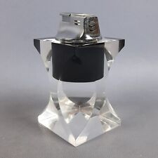 Briquet De Table En Plexiglass Métal EEI Design Vintage Années 80