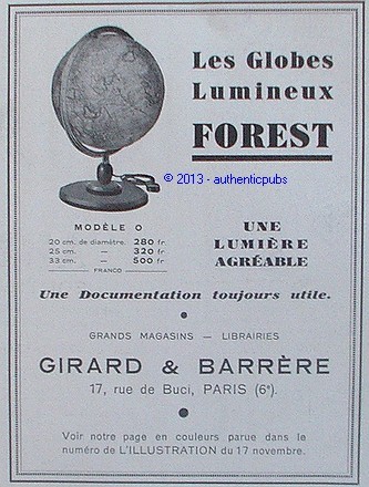 Publicite les globes - les,