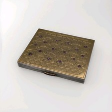 Poudrier ancien en argent