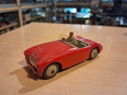 Austin healey 100 red dinky - red,