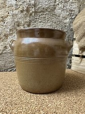 Ancien pot à graisse  en grès vernissé