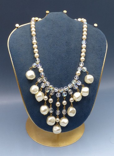 Ancien collier perles - collier, verre