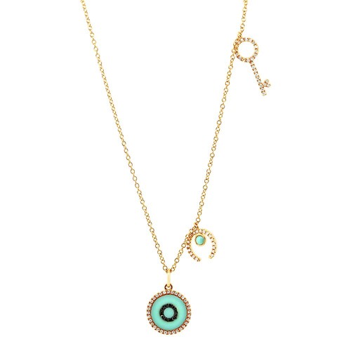 Pendentif clé unique - unique, en