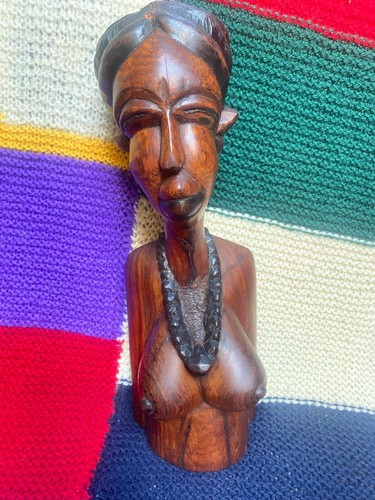 Ancien buste africain bois - buste,