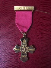 Societas Rosicruciana Médaille 120 ans 1867-1987 Rose-Croix Franc-Maçonnerie