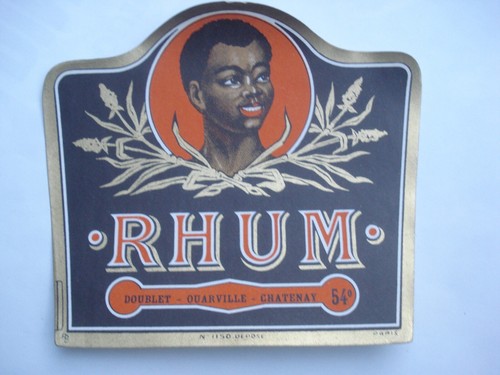 Etiquette ancienne rhum - etiquette,