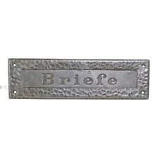 Art Déco Boîte Aux Lettres En Acier Ancienne Années 1920 Avec Ressort Défectueux