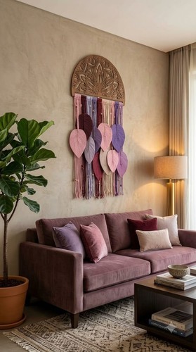 Macramé art bois travail