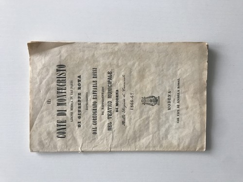 Livret théâtral comte de - livret,
