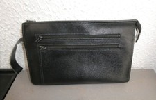 SACOCHE POCHETTE HOMME NOIRE EN CUIR - VINTAGE
