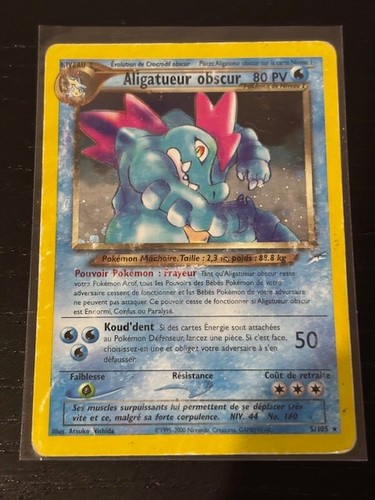 Carte pokemon aligatueur - carte,