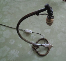 Pied lampe bronze art - bronze,
