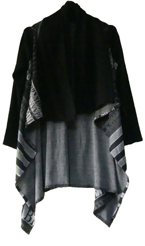 Veste maille asymétrique