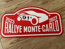 PLAQUE RALLYE MONTE CARLO 2023 WRC RALLY TOYOTA FORD HYUNDAI OGIER NEUVILLE