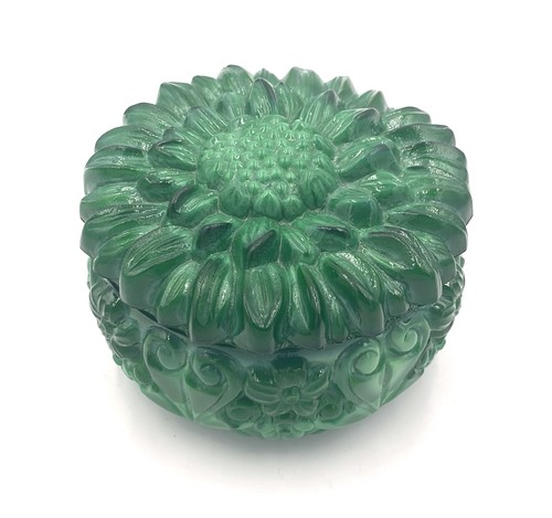Boîte verre malachite - boîte,