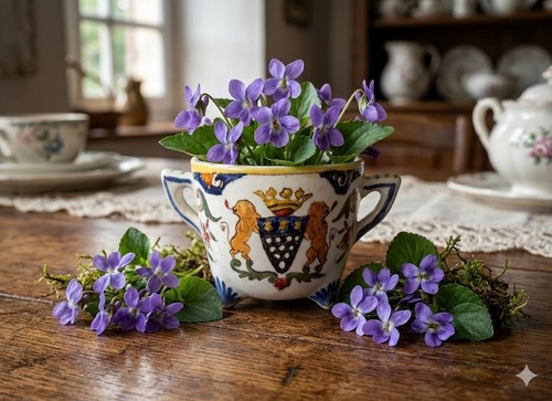 Ancien petit pot tripode - petit,