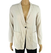 Veste Blazer Femme Beige En