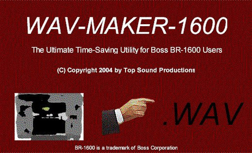 Wav maker 1600 software tool - wav-maker-1600,