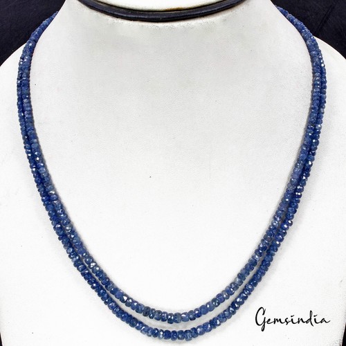 Saphir bleu perlé gemme - perlé,