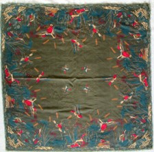 -Superbe châle  "des Canards"