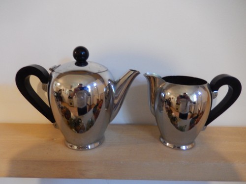Théière pot lait en - et, à