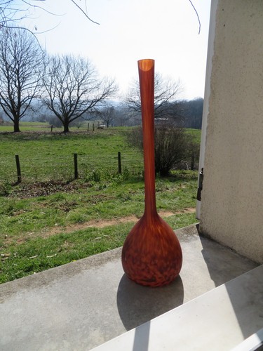 Ancien vase soliflore verre - vase, ,