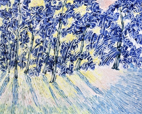 Tableau forêt enchantée - tableau,