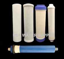 REVERSE OSMOSIS RO 5 FILTERS/MEMBRANE REPLACEMENT SET 50 GPD - 5 PCS SET 