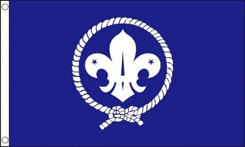Drapeau scouts bleu - scouts, 150x90cm