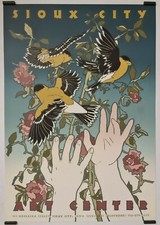 Lance Goines David Sioux City art Center 1996 Affiche Originale Publicité