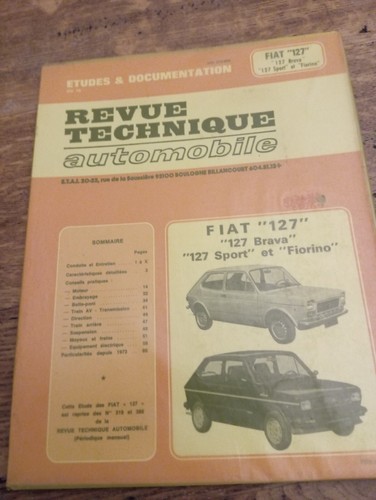 Revue technique fiat 127 - revue,