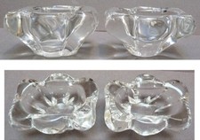 2 petites salière en cristal