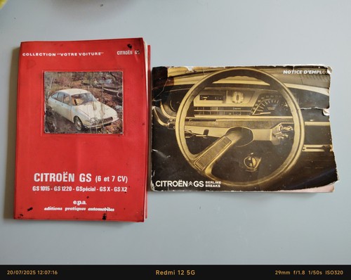 Notice citroën - notice, gs