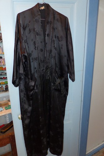 Kimono soie noire - kimono, en