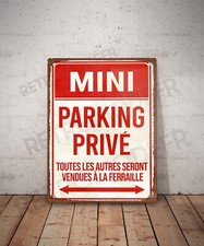 Plaque métal vintage Mini