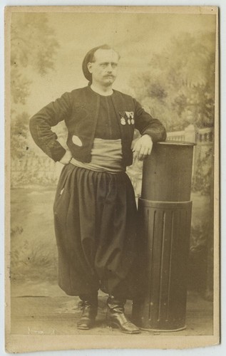 Cdv militaire 1860 - militaire, legros