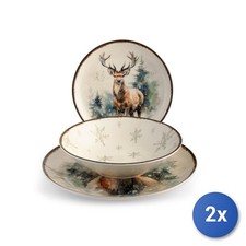 2X Service De Table 18 Pièces