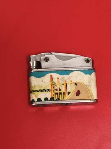 Briquet ancien décor - , pont