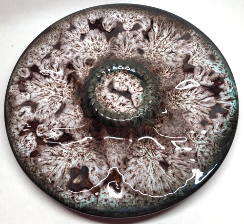 Assiette huître signée - À,