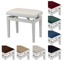 Banc De Piano Blanc Mat