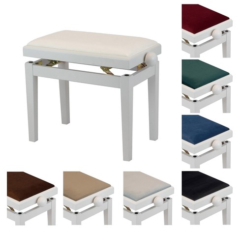Banc piano blanc mat - banc,