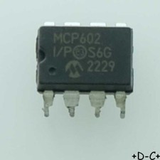 MCP602-I/P Amplificateur operationnel double DIP-8 Microchip RoHS