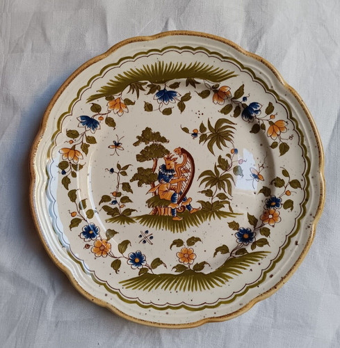 Belle assiette faïence - belle,